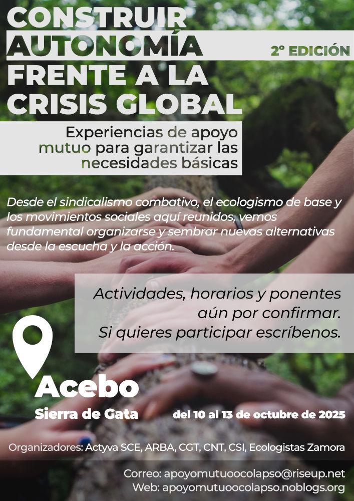 Cartel de las jornadas de 2025, primera versión.